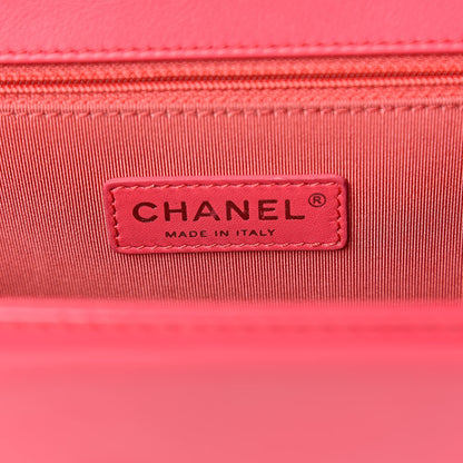 Chanel Patent Quilted Large Boy Flap Pink 6 of 10