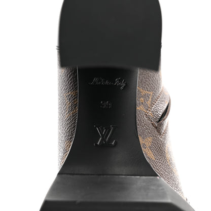 Louis Vuitton Patent Calfskin Monogram Star Trail Ankle Boots 39 Black 7 of 9