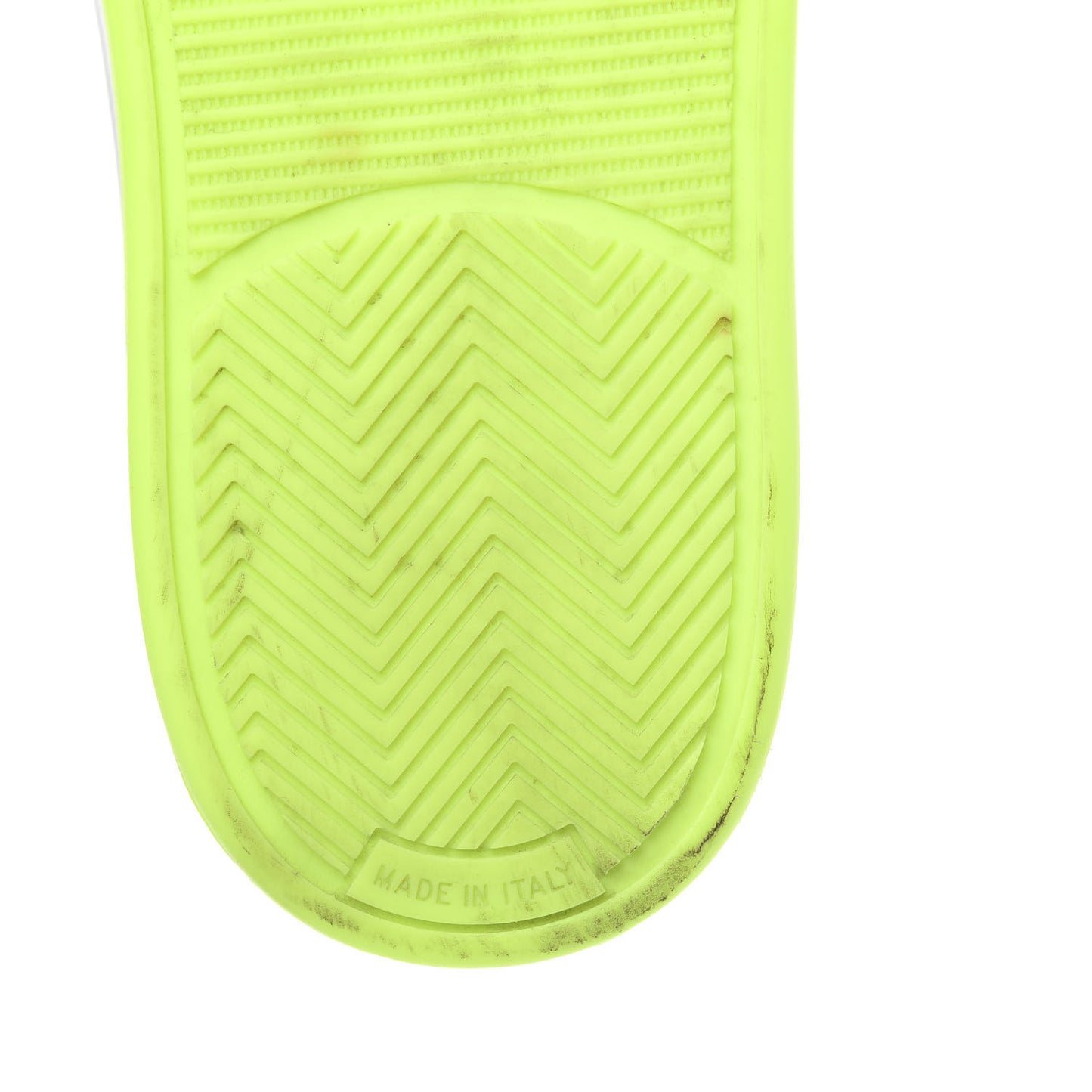 Calfskin Womens Logo Sneakers 40.5 White Yellow