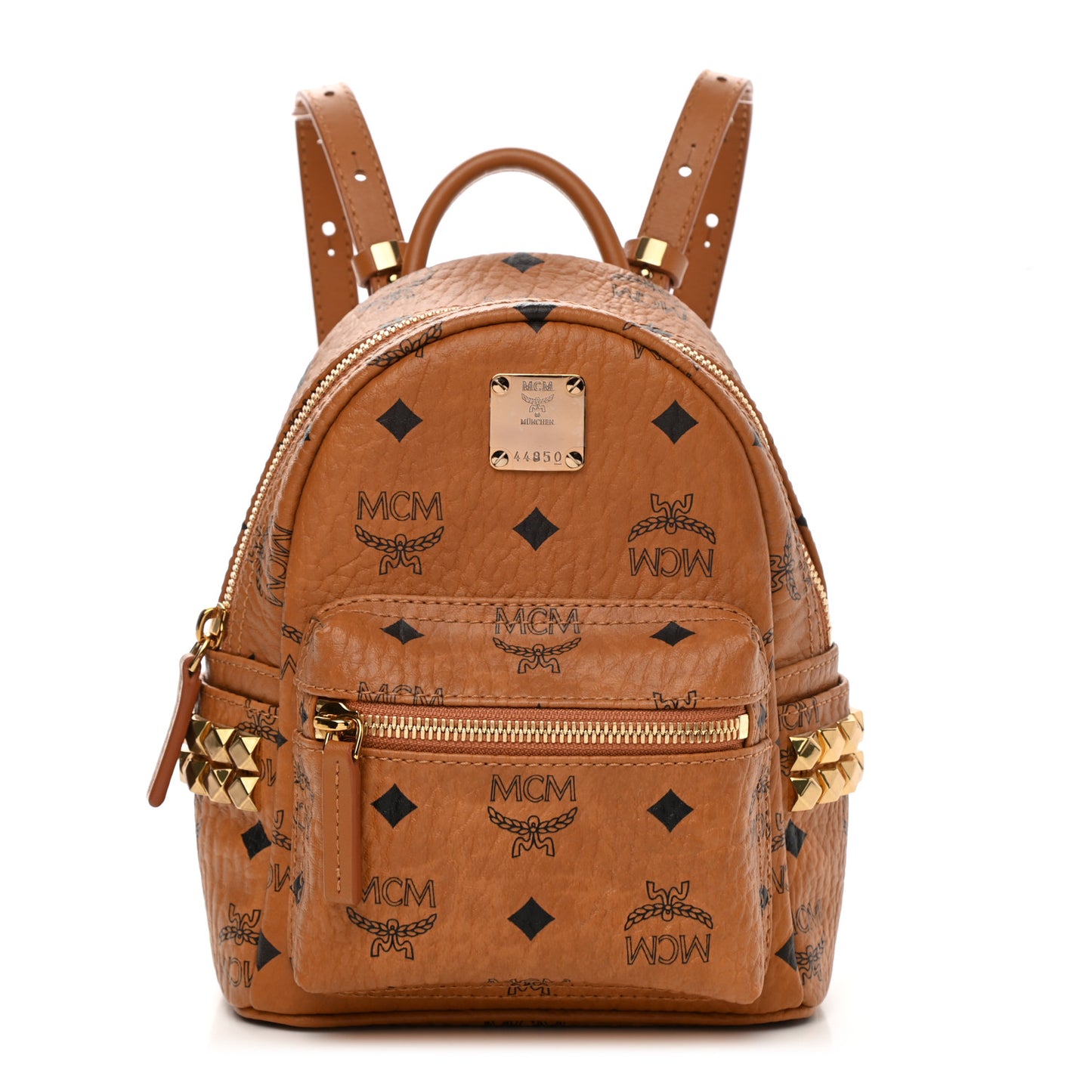 Visetos Side Stud X-Mini Stark Backpack Cognac