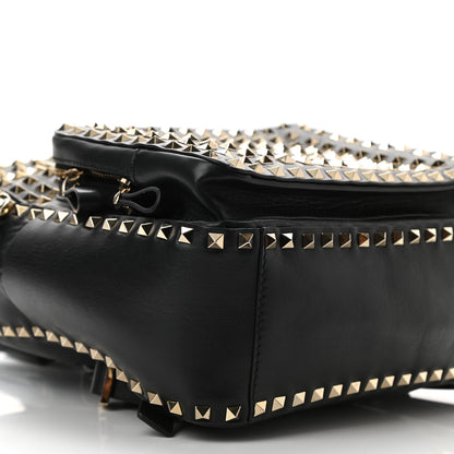 Valentino Garavani Calfskin Medium Rockstud All Over Backpack Black 8 of 9