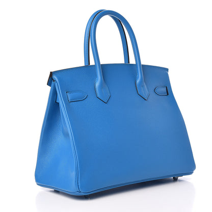 Hermes Epsom Birkin 30 Bleu Zanzibar 3 of 38