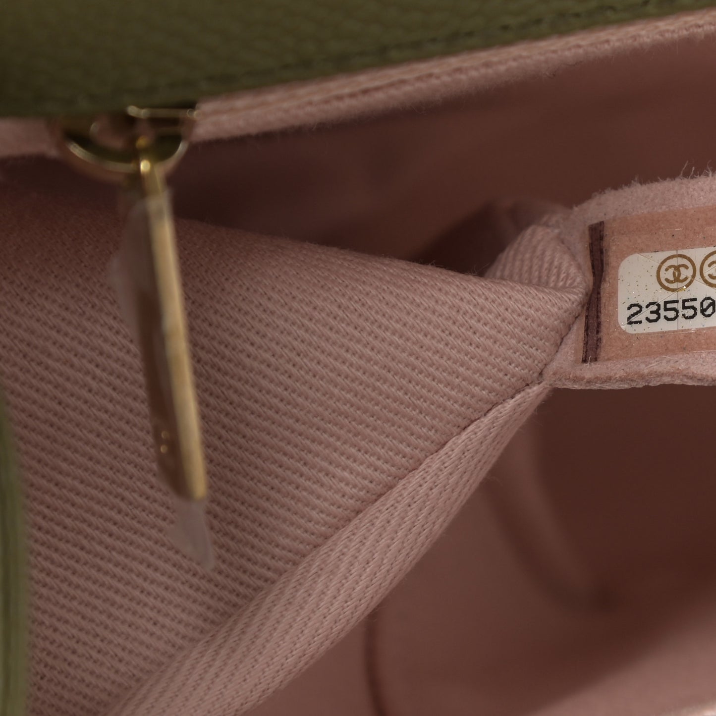 Caviar Quilted New Medium Boy Flap Khaki