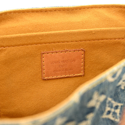 Louis Vuitton Monogram Denim Mini Pleaty Blue 6 of 13