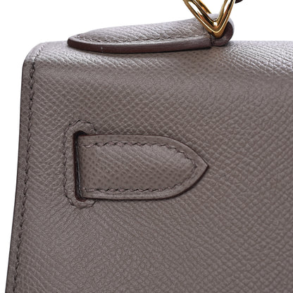 Hermes Epsom Kelly Sellier 28 Etain 28 of 37