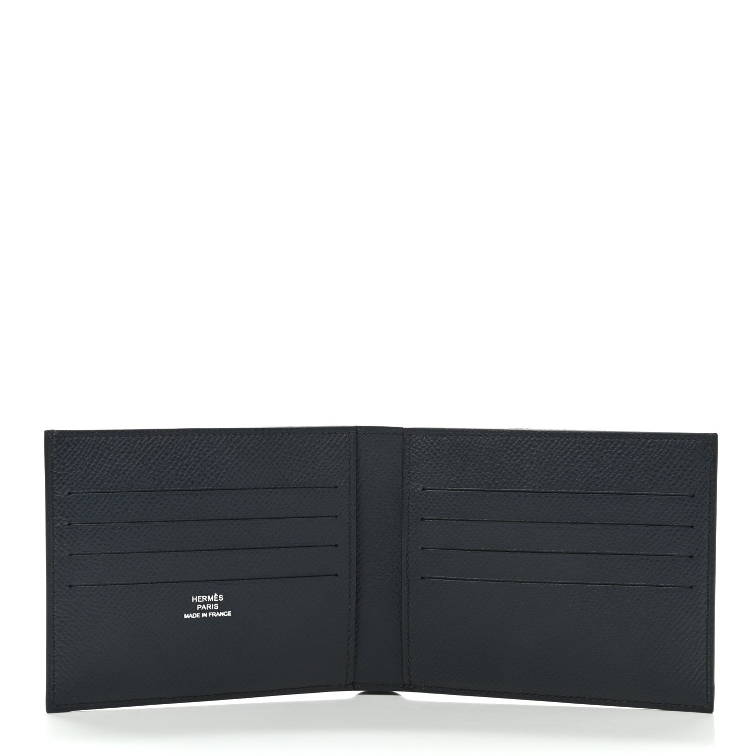 Hermes Epsom Citizen Twill Compact Wallet Bleu Indigo 5 of 9