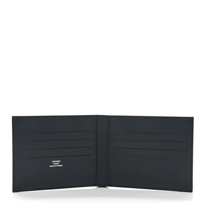 Hermes Epsom Citizen Twill Compact Wallet Bleu Indigo 5 of 9