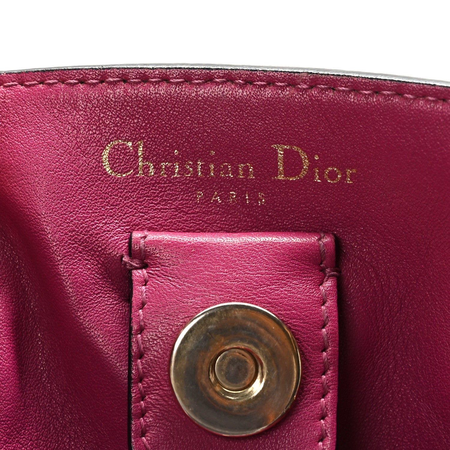 Christian Dior Bullcalf Large Diorissimo Tote Black Rose Indien 7 of 10