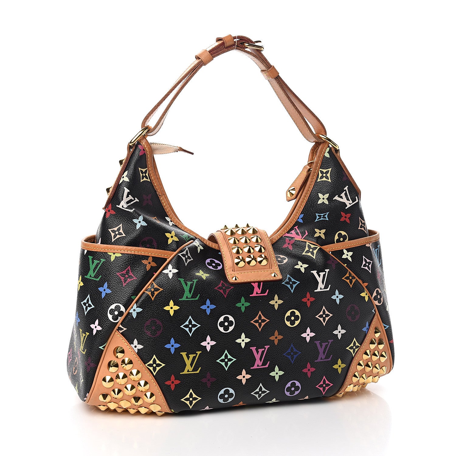 Louis Vuitton Monogram Multicolor Chrissie Black 2 of 11