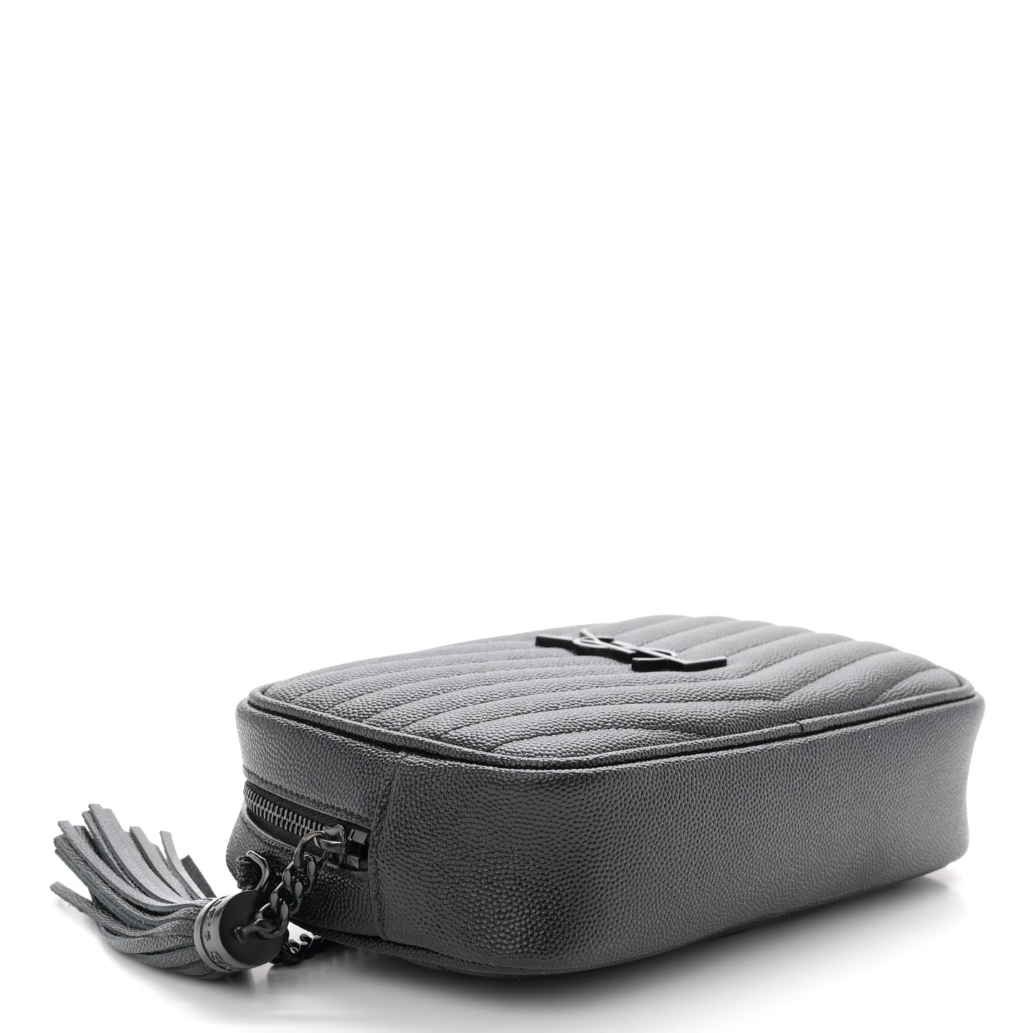 Grain De Poudre Matelasse Monochrome Monogram Mini Lou Camera Bag Black