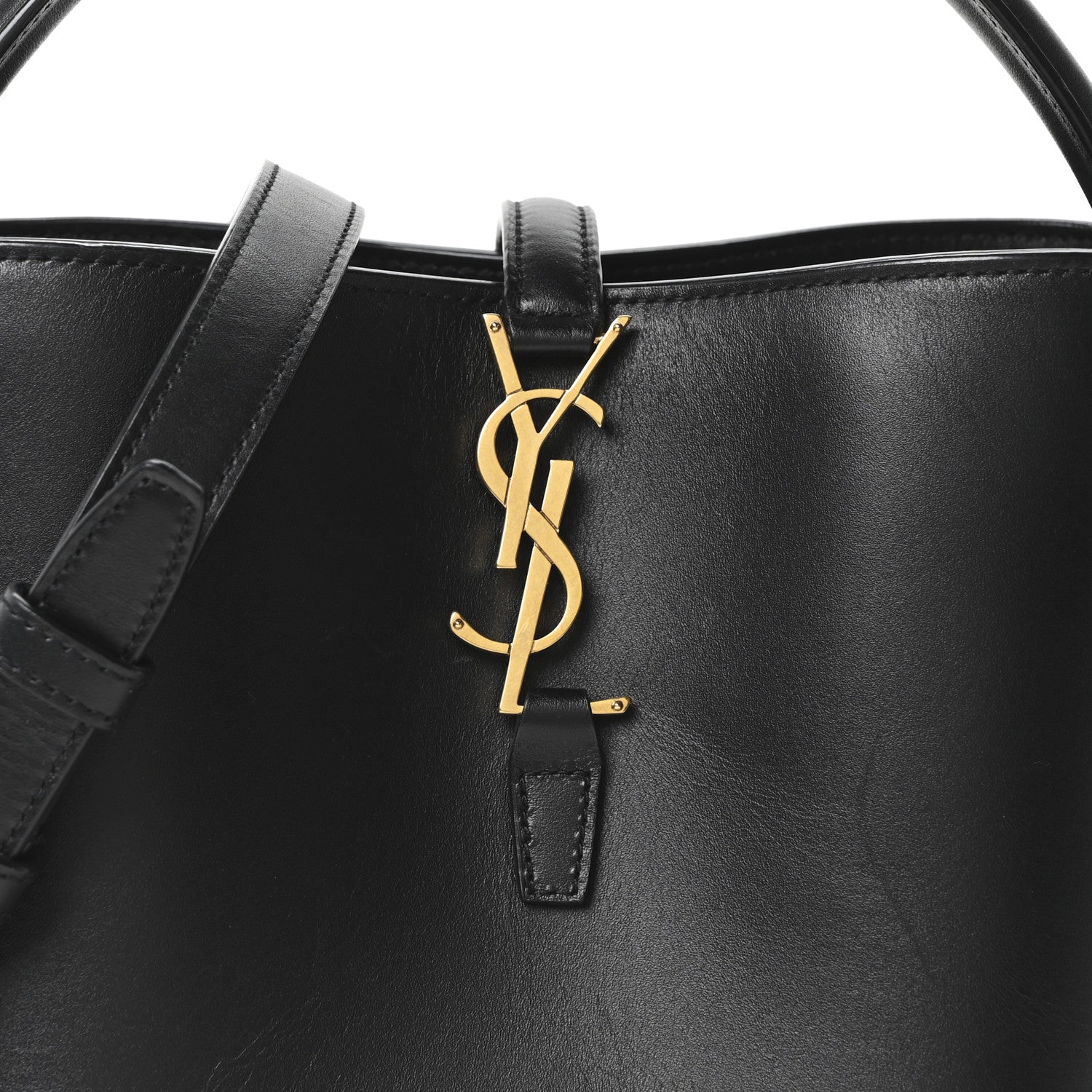 Saint Laurent Shiny Calfskin Le 37 Bucket Bag Black 7 of 9