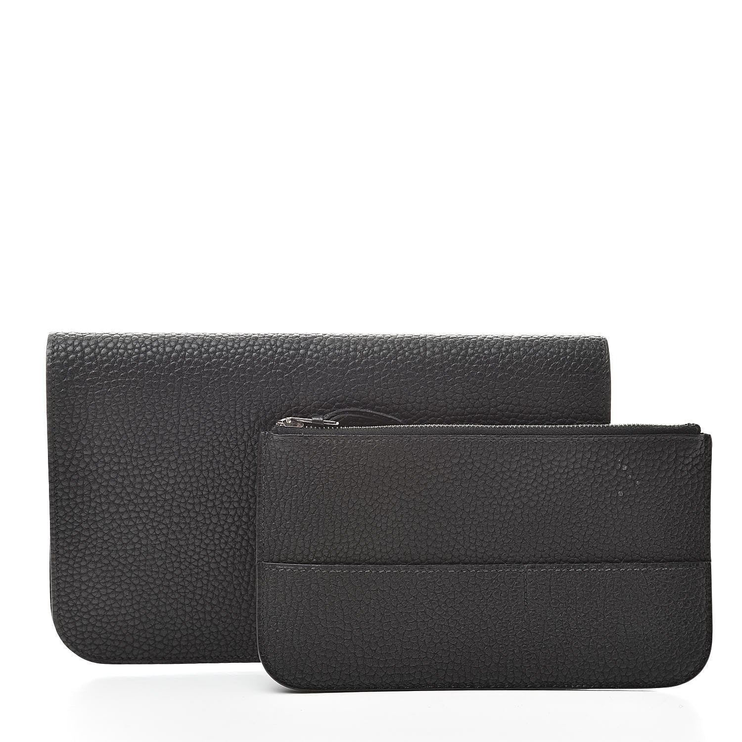 Hermes Togo Dogon Duo Wallet Black 3 of 12
