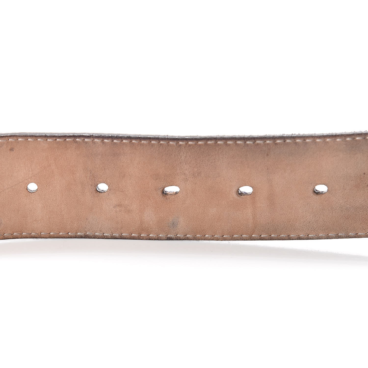Gucci Calfskin Web Interlocking G Belt 95 38 Navy 5 of 13