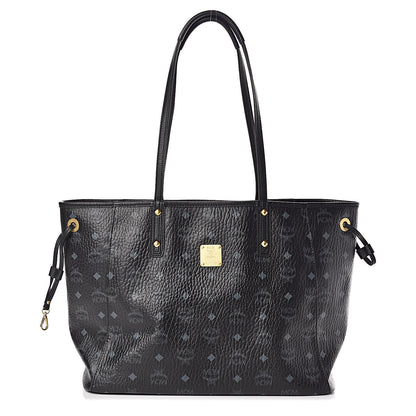 MCM Visetos Medium Project Reversible Shopper Tote Black 1 of 15