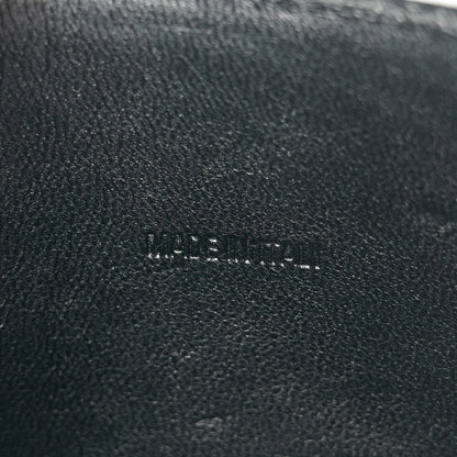 Balenciaga Strass Suede Allover Logo Hourglass Top Handle Bag XS with Chain Silver Black 7 of 11