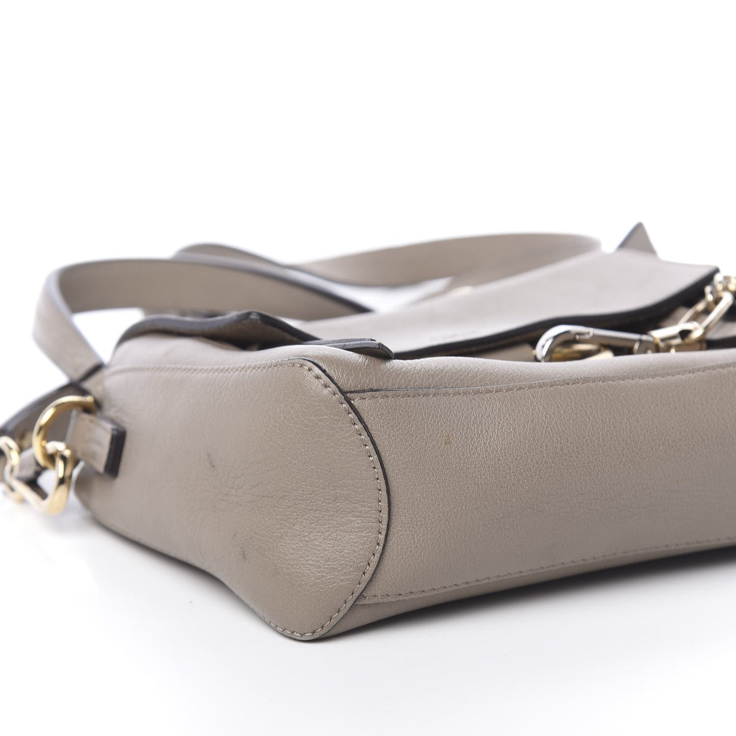 Calfskin Mini Faye Day Shoulder Bag Motty Grey