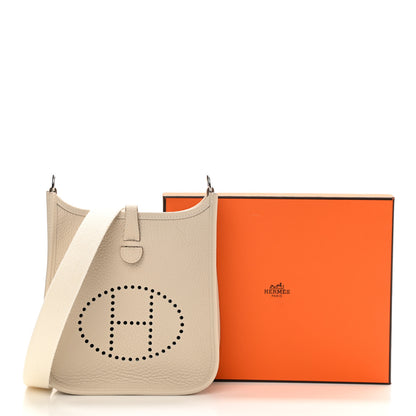 Hermes Taurillon Clemence Evelyne TPM Craie 11 of 11