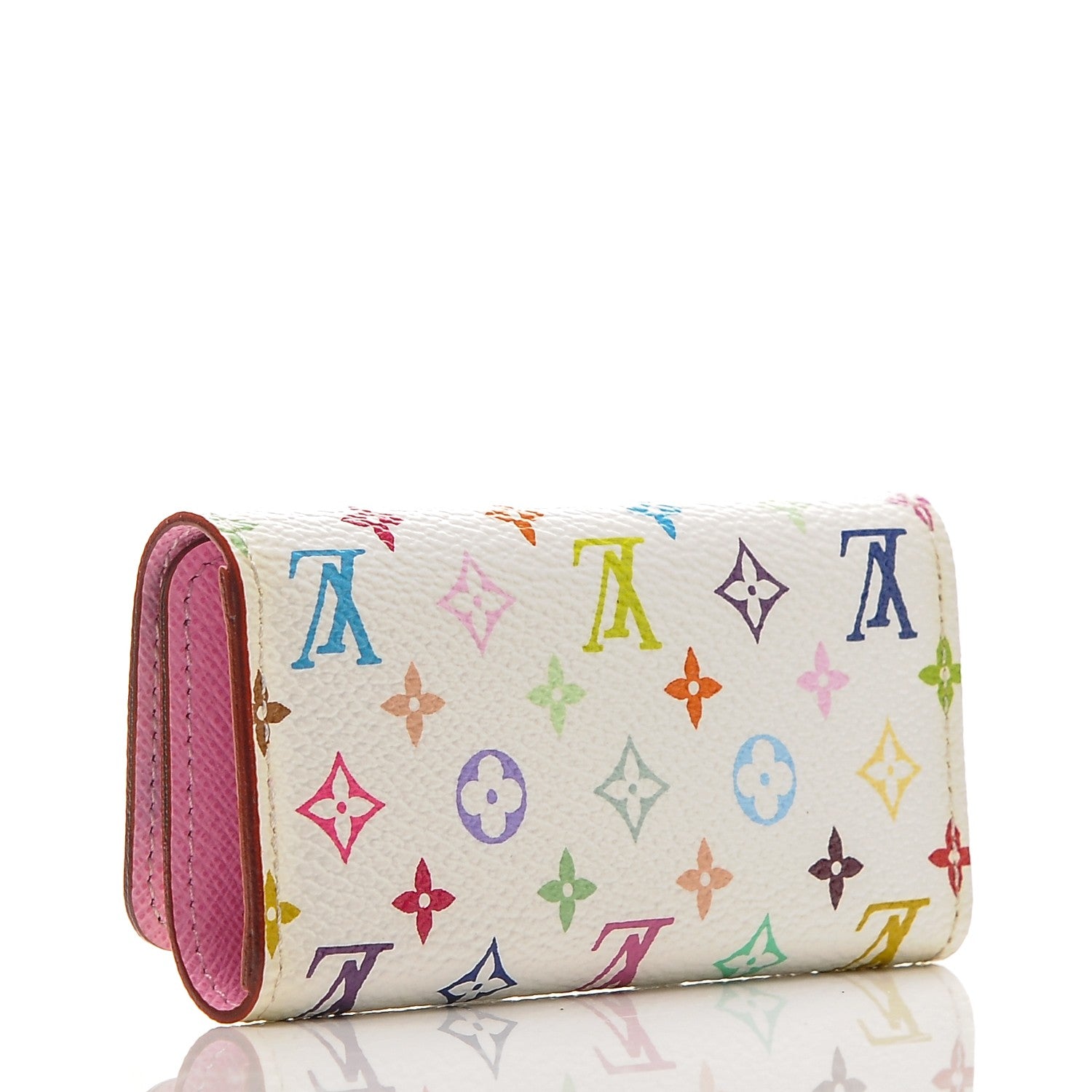 Louis Vuitton Monogram Multicolor Multicles 4 Key Holder White Litchi 3 of 6