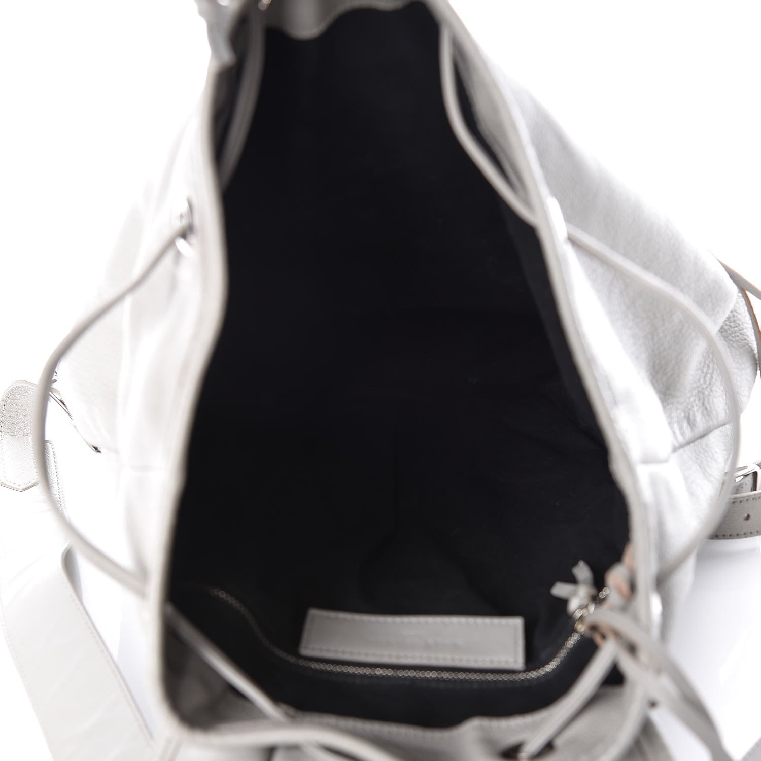 Balenciaga Chevre Silver Metallic Edge Hardware Backpack Gris Glace 5 of 10
