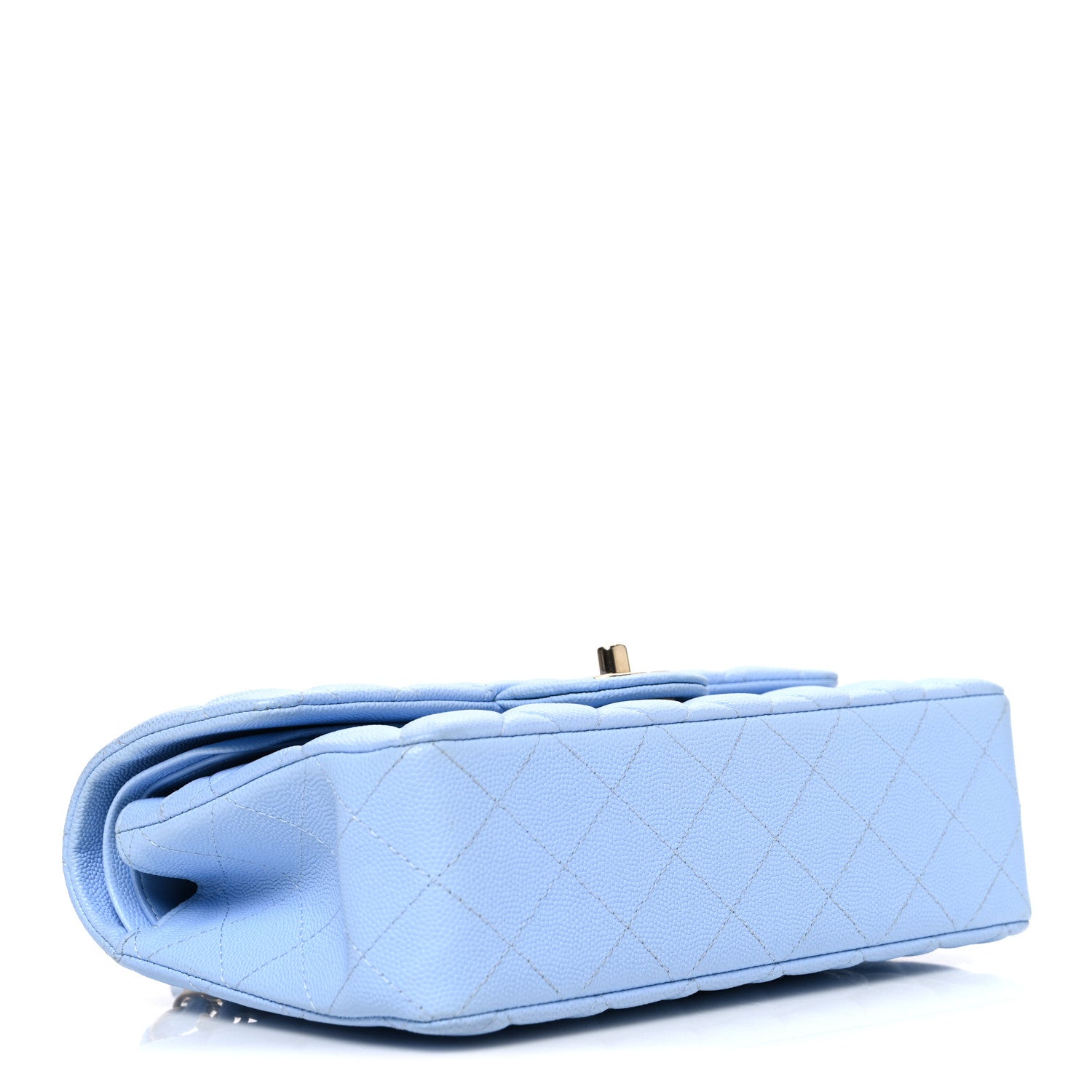 Chanel Caviar Quilted Small Double Flap Light Blue 4 of 10