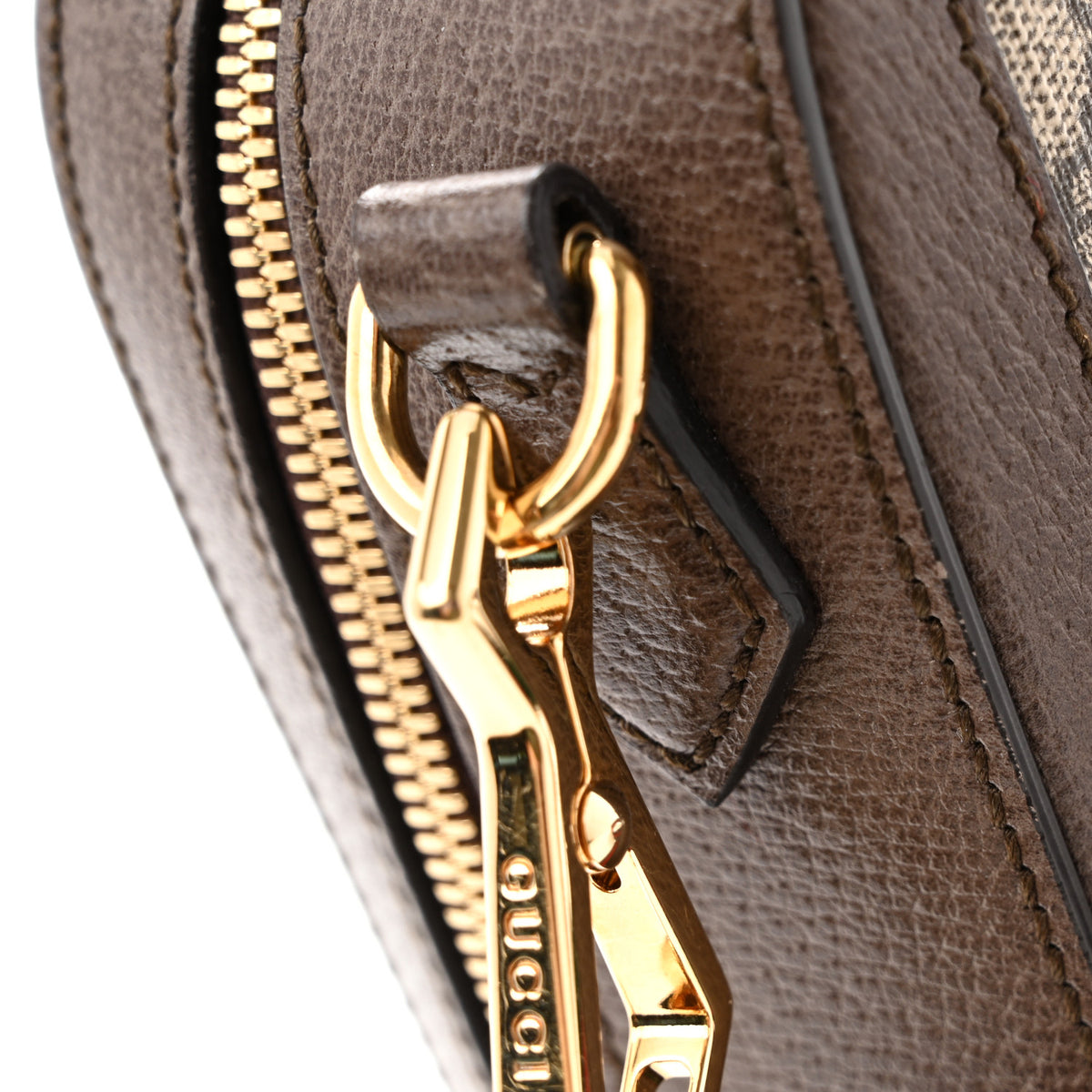 Gucci GG Supreme Monogram Web Small Ophidia Top Handle Shoulder Bag Brown 11 of 14