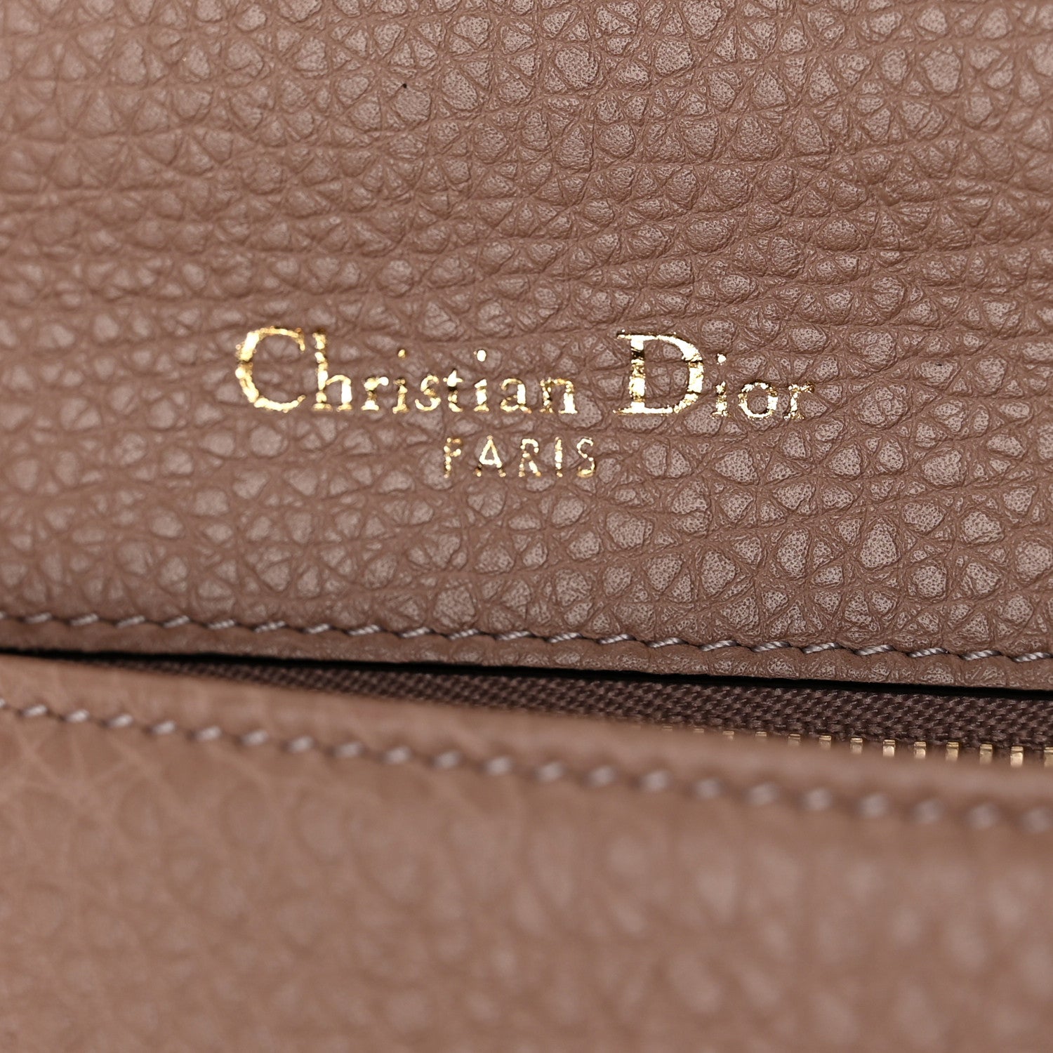 Christian Dior Grained Calfskin Small Diorama Flap Bag Taupe 5 of 13