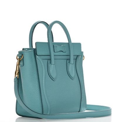 Celine Goatskin Nano Luggage Antarctic 3 of 7