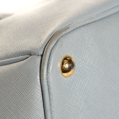 Prada Saffiano Lux Large Tote Lago 8 of 9
