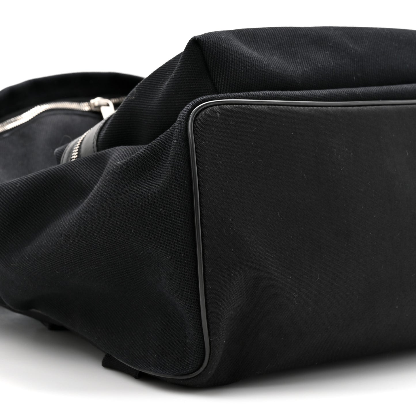 Canvas Signature Embroidered City Backpack Black