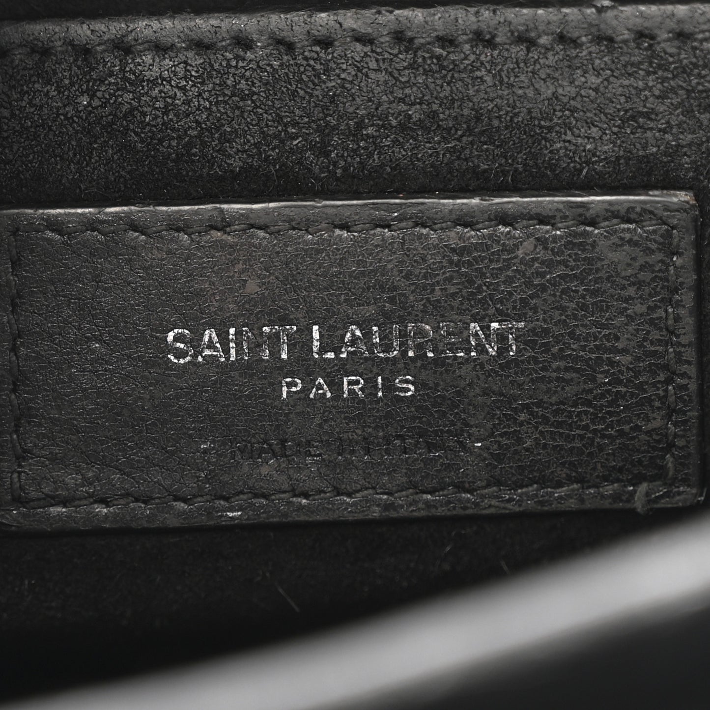 Calfskin Crocodile Embossed Medium Monogram Sunset Black
