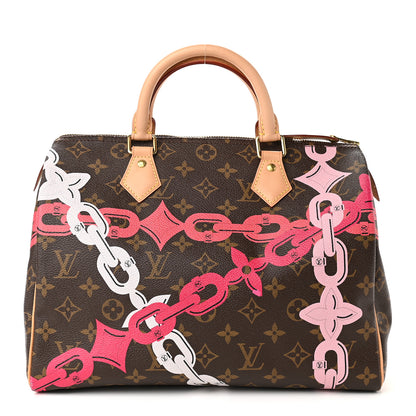 Louis Vuitton Monogram Bay Speedy 30 Rose Ballerine Poppy 1 of 9
