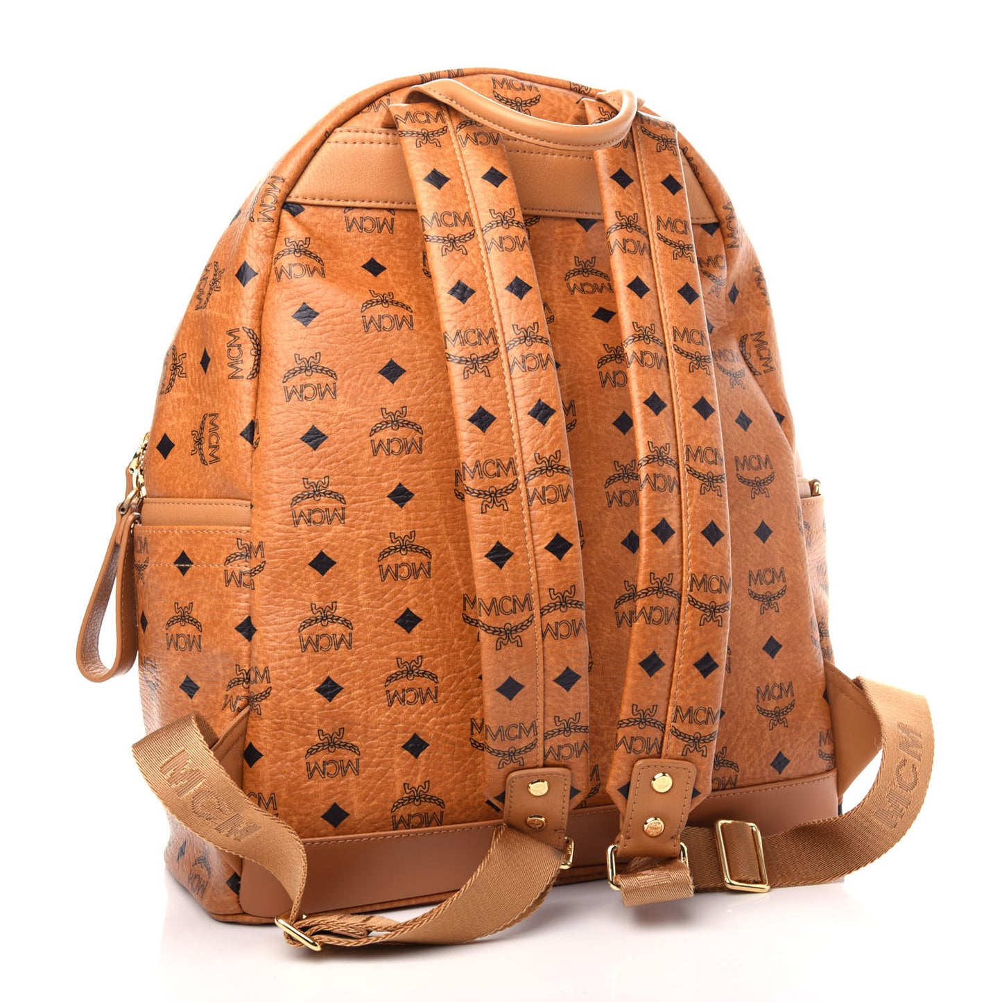 Visetos Studded Medium Dual Stark Backpack Cognac
