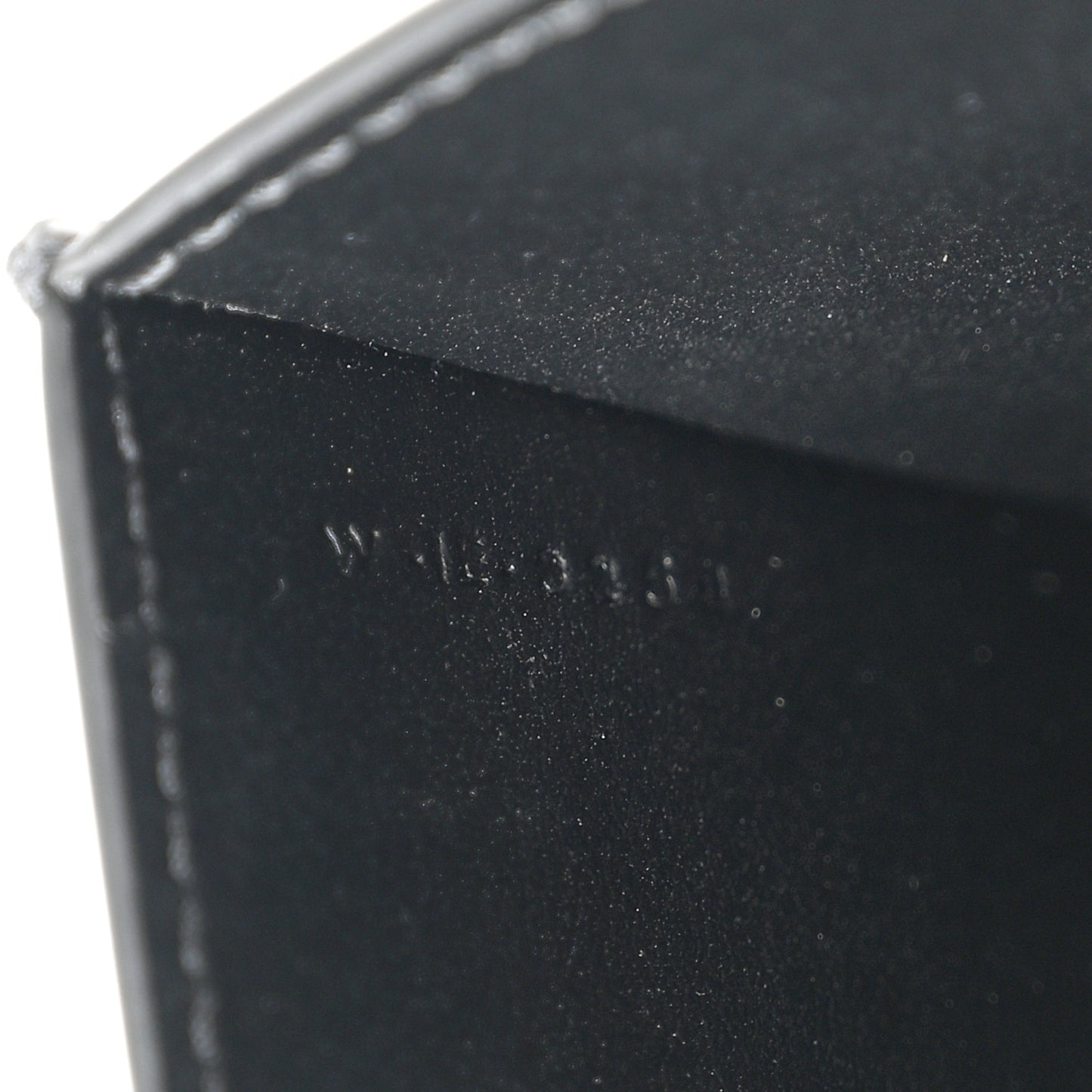 Shiny Calfskin Triomphe Card Holder Black