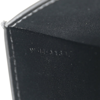Celine Shiny Calfskin Triomphe Card Holder Black 8 of 9