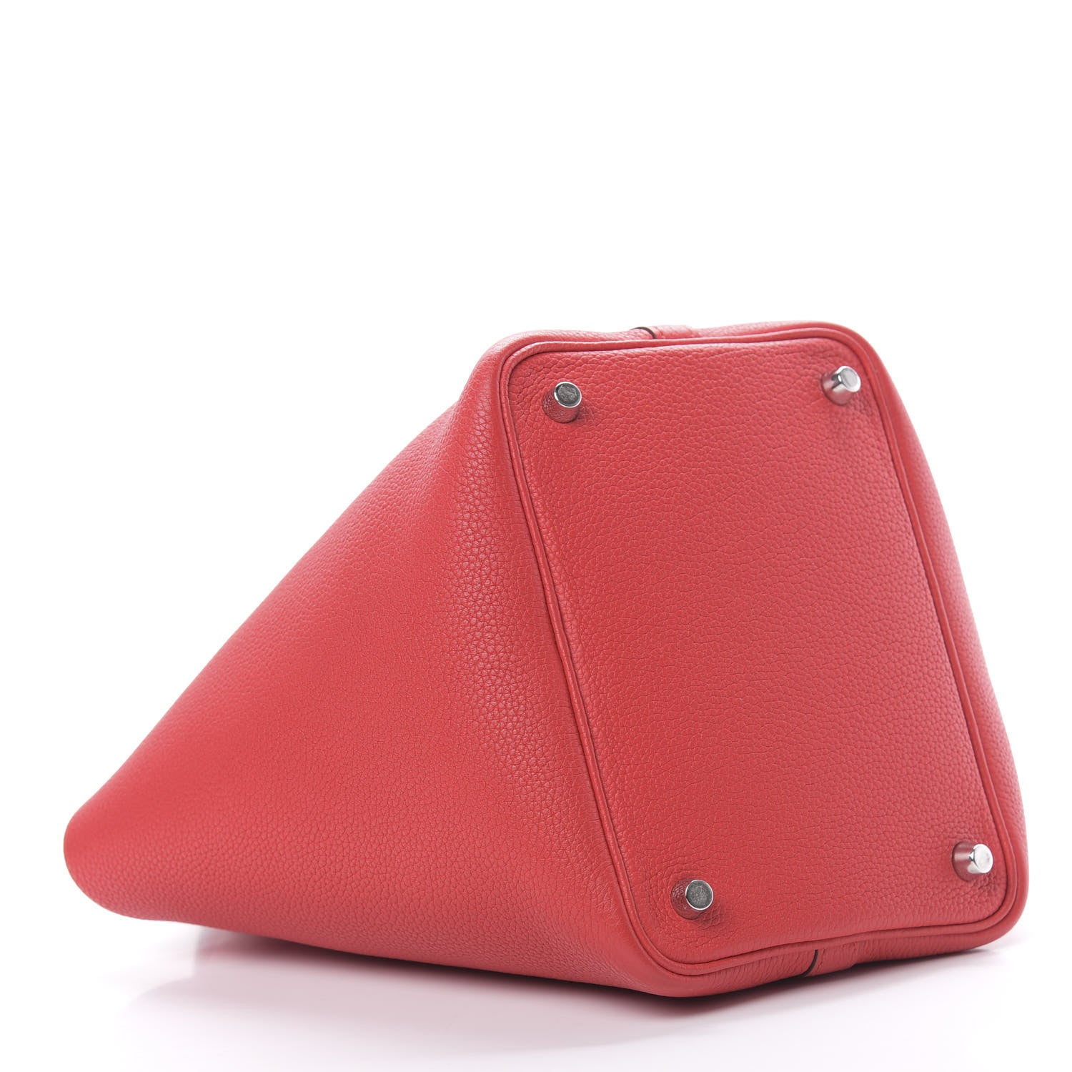 Hermes Taurillon Maurice Picotin Lock 18 PM Rouge de Coeur 4 of 12