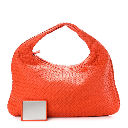 Bottega Veneta Nappa Intrecciato Large Veneta Hobo Tangerine 1 of 9