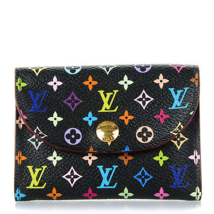 Louis Vuitton Monogram Multicolor Business Card Holder Black Grenade 1 of 7