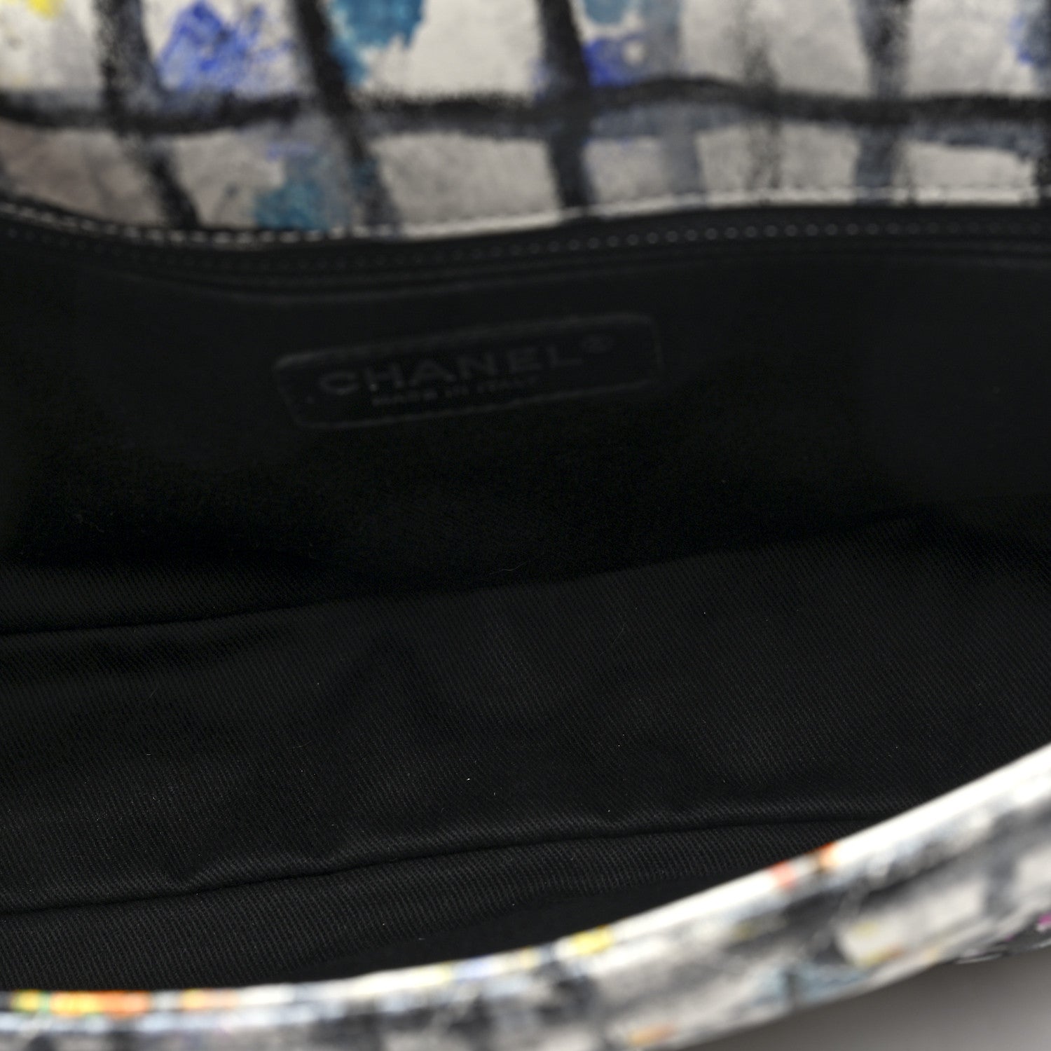 Chanel Calfskin Hand Painted Graffiti Flap Multicolor 5 of 10