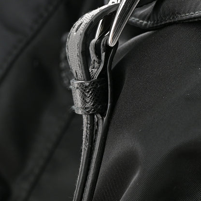 Prada Tessuto Nylon Saffiano Medium Backpack Black 12 of 12