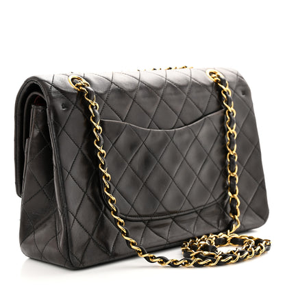 Chanel Lambskin Quilted Medium Double Flap Black 3 of 18