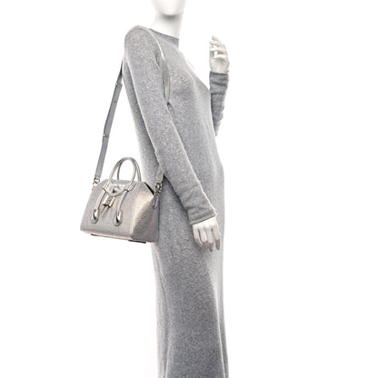Givenchy Crystal Embellished Mini Lock Antigona Shoulder Bag Silvery Grey 2 of 8