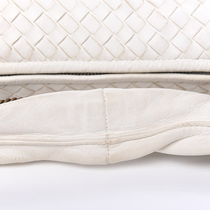 Bottega Veneta Nappa Intrecciato Medium Veneta Chain Hobo White 12 of 14