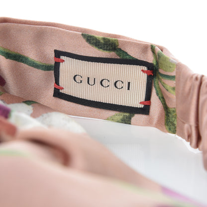Gucci Silk Blooms Print Headband Pink 4 of 6