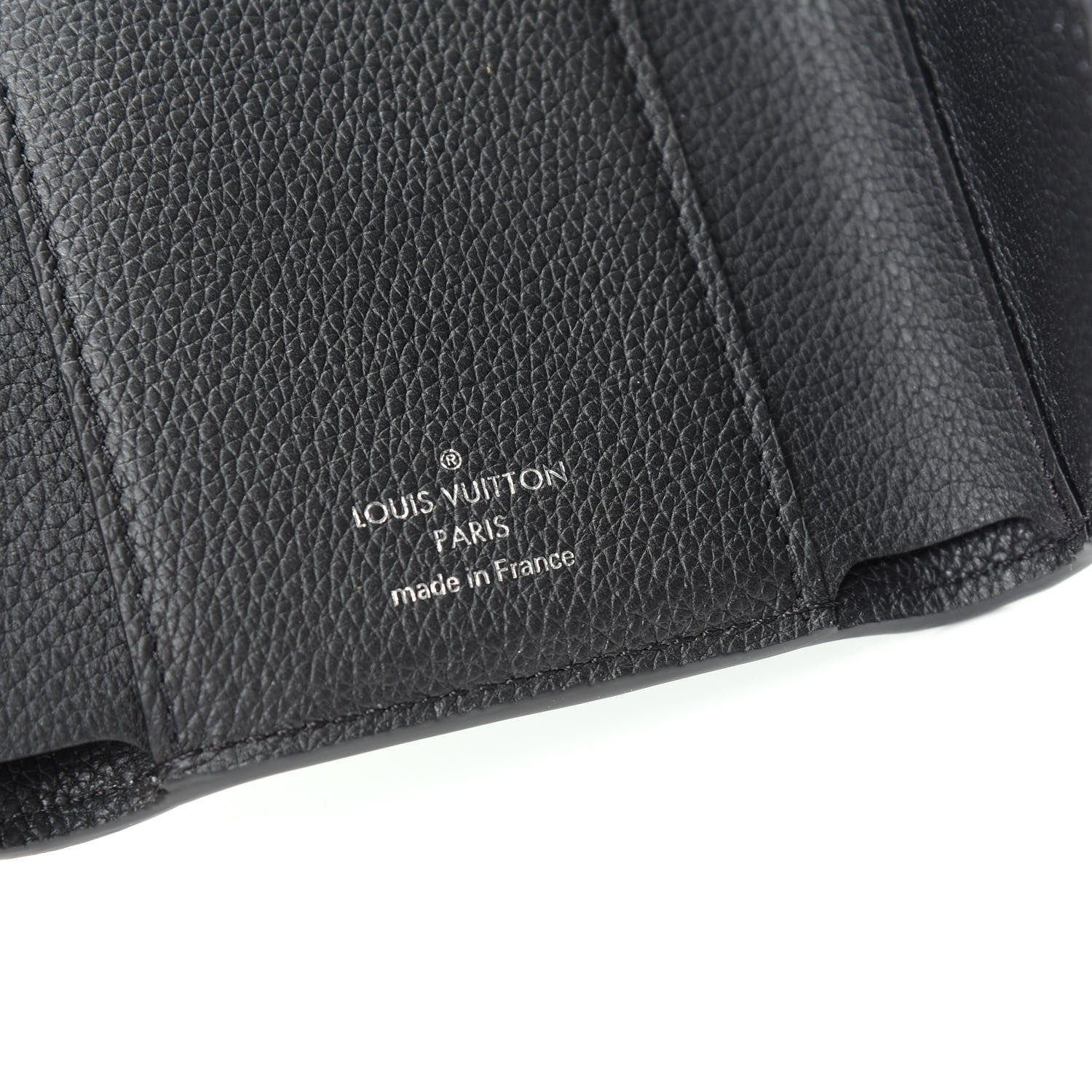 Louis Vuitton Soft Calfskin My Lockme Compact Wallet Black 6 of 8