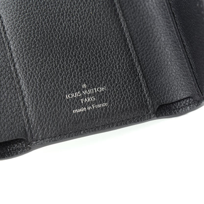 Louis Vuitton Soft Calfskin My Lockme Compact Wallet Black 6 of 8