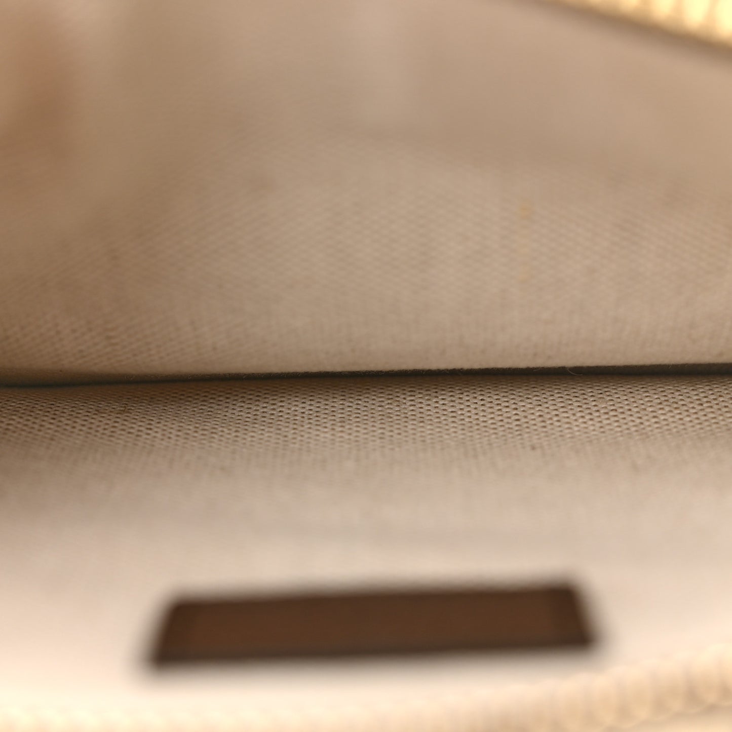 GG Supreme Monogram Textured Dollar Calfskin Blondie Belt Bag Beige Ebony New Acero