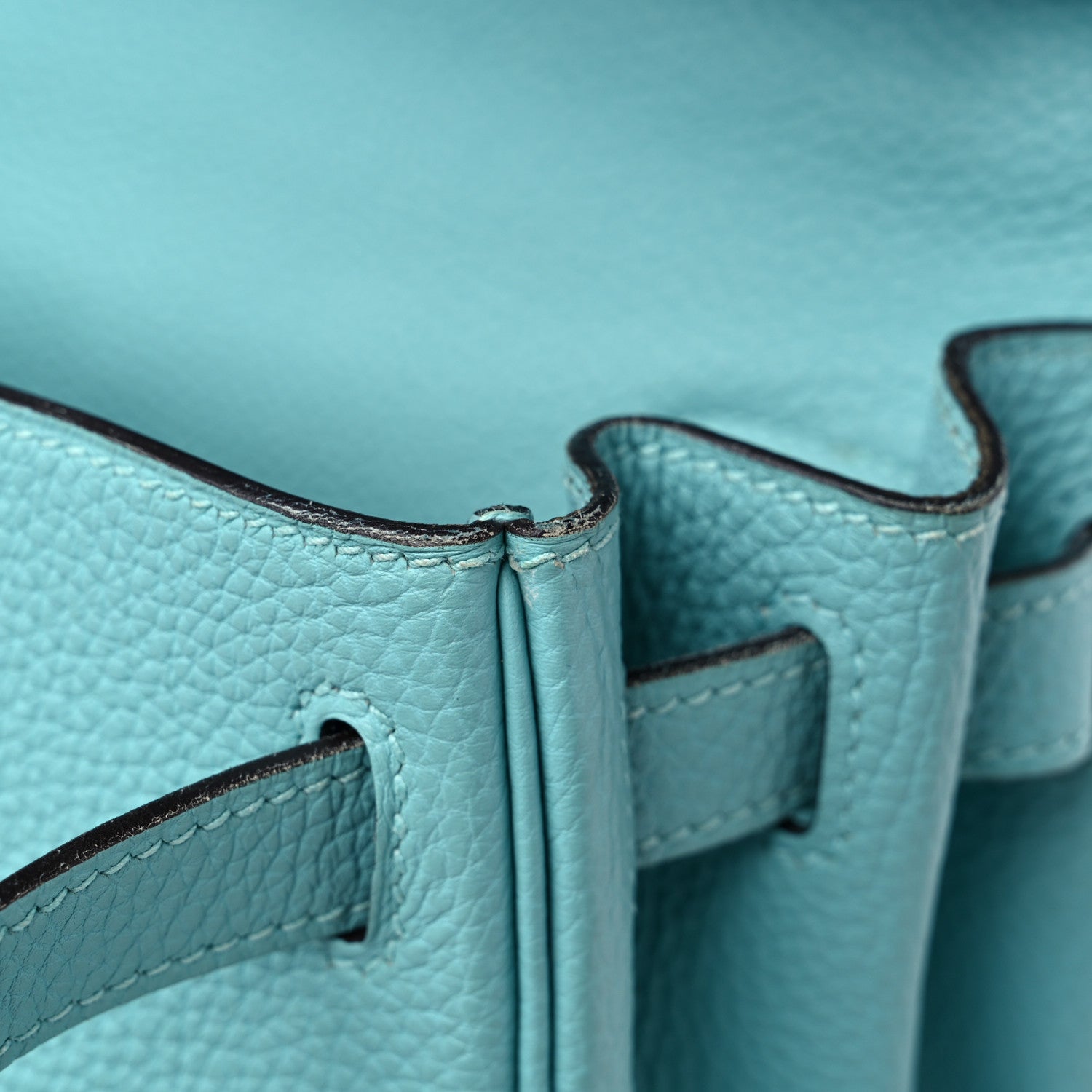 Hermes Togo Kelly Retourne 28 Bleu Atoll 15 of 18
