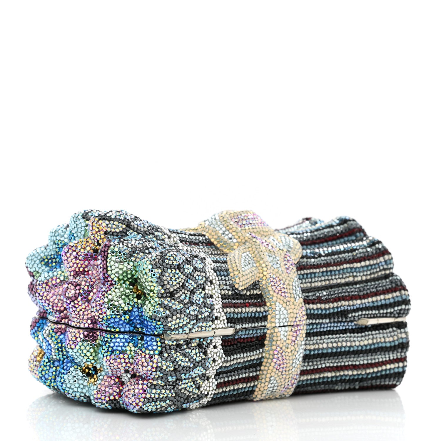 Judith Leiber Swarovski Crystal Bouquet Clutch Multicolor 4 of 12
