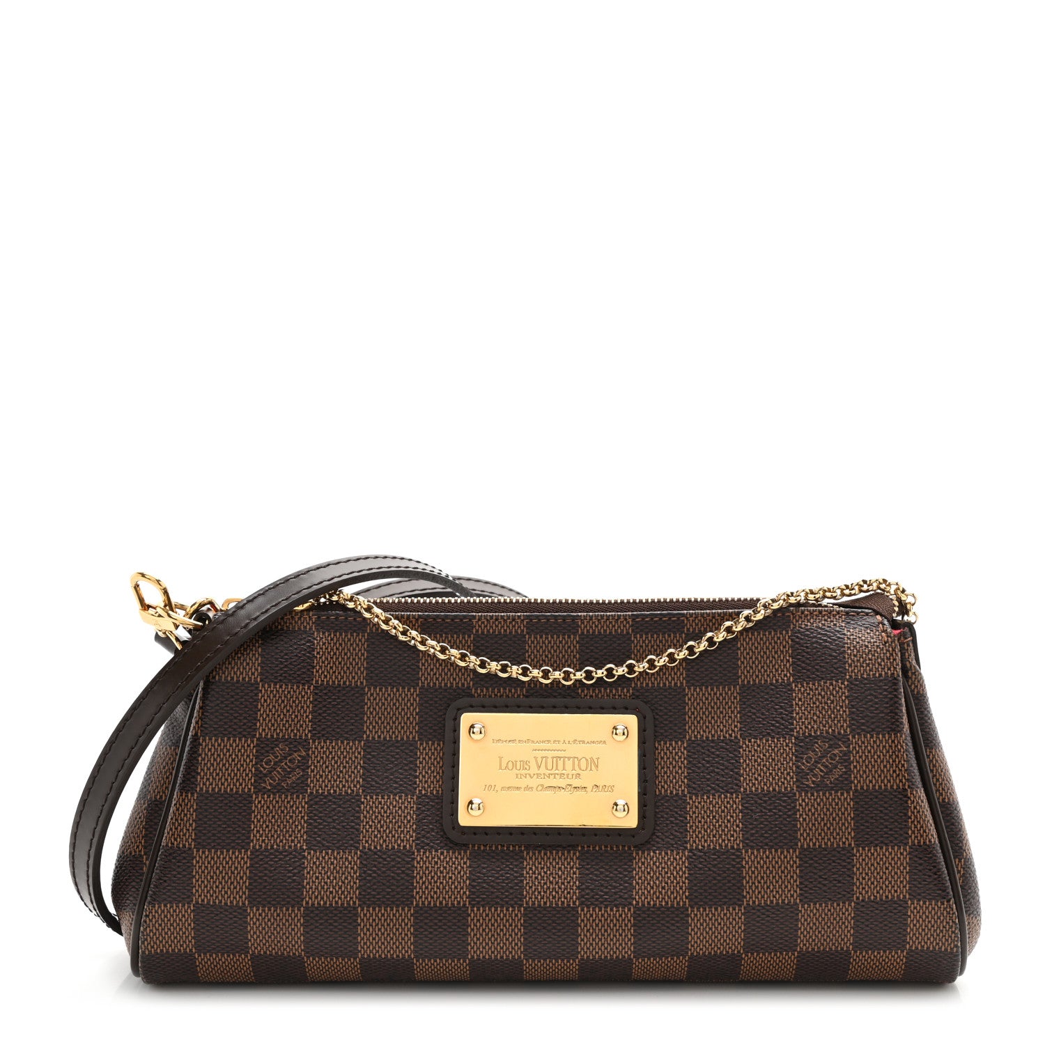 Louis Vuitton Damier Ebene Eva Clutch 1 of 9