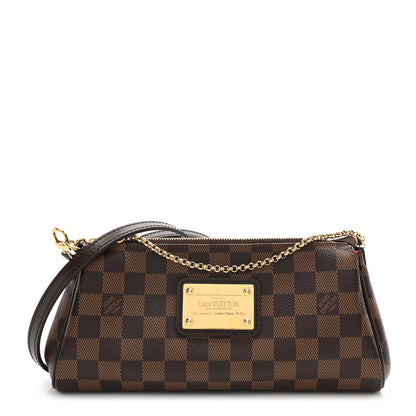Louis Vuitton Damier Ebene Eva Clutch 1 of 9